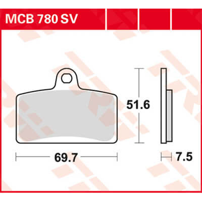 TRW Lucas Sintered lining MCB780SV