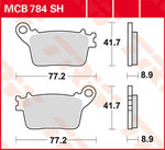 TRW Lucas Sintered doublure MCB784SH