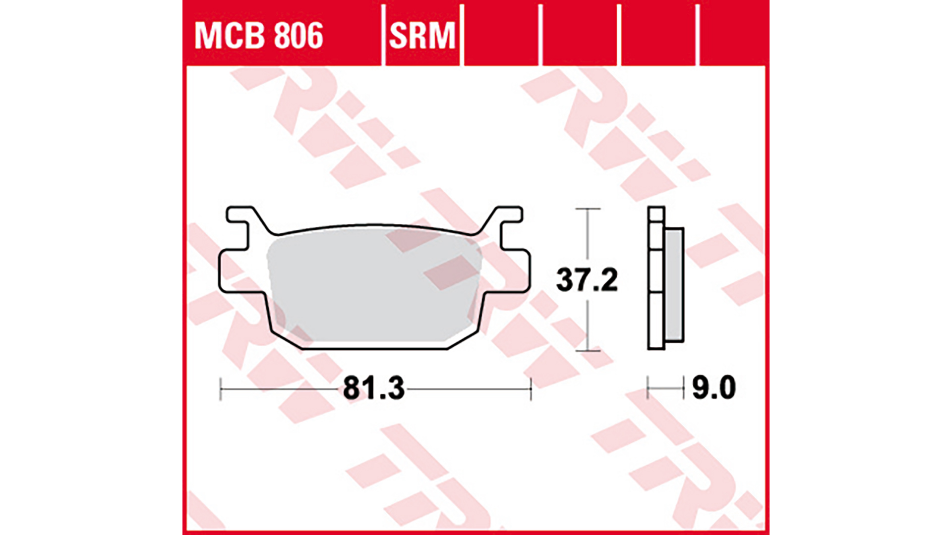 TRW Lucas TRW Lucas brake pad MCB806SRM
