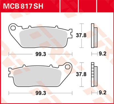 TRW Lucas Sintered lining MCB817SH