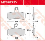 TRW Лукас Синтеред подкладка MCB813SV