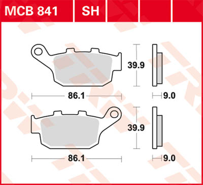 TRW Lucas Sintered lining MCB841SH