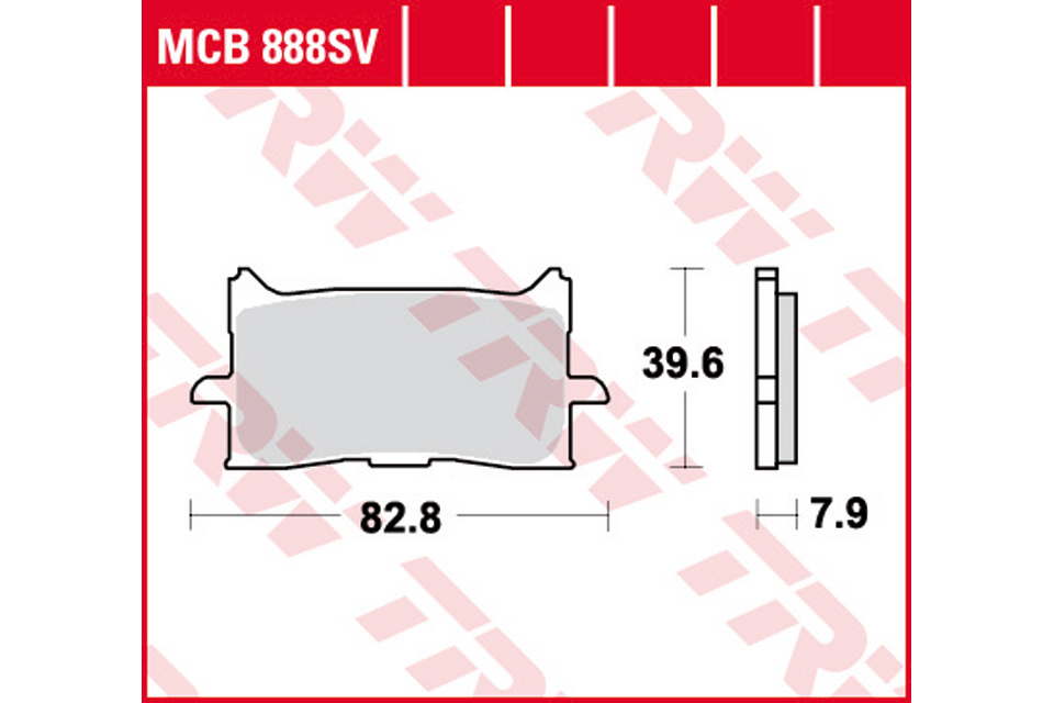 TRW Lucas Sintered lining MCB888SV