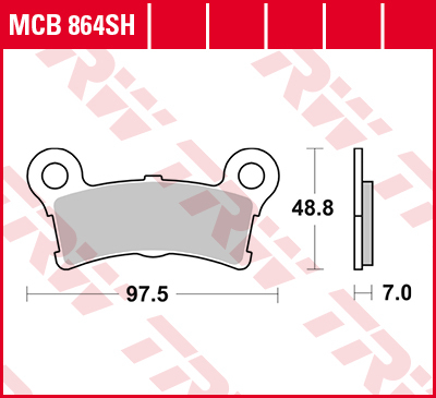 TRW Lucas MCB864SH sintered brake pads
