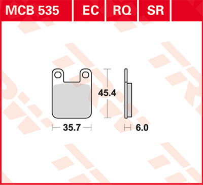 TRW Lucas Racing rubber MCB535RQ