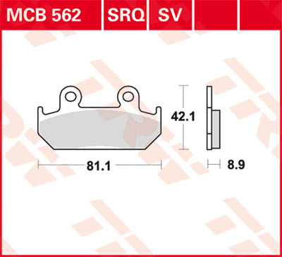 TRW Lucas Racing surface MCB562SRQ