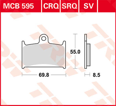 TRW Lucas Racing rubber MCB595CRQ