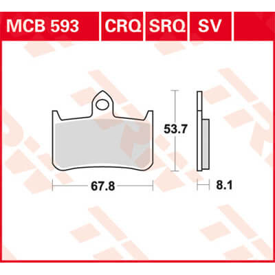 TRW Lucas Racing rubber MCB593SRQ