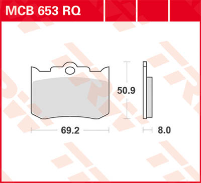 TRW Lucas Racing rubber MCB653RQ