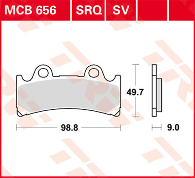 TRW Lucas Racing surface MCB656SRQ