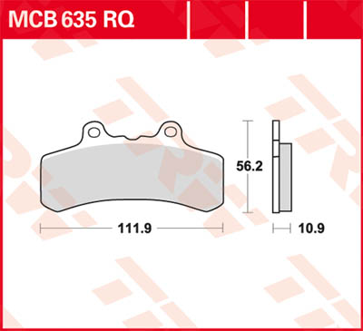TRW Lucas Racing surface MCB635RQ