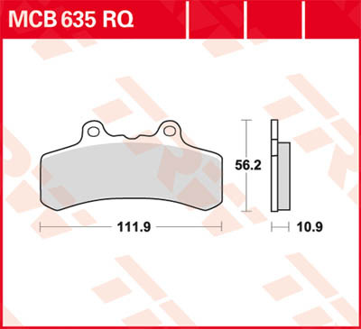 TRW Lucas Racingbelag MCB635RQ