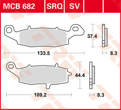 TRW Lucas Racingbelag MCB682SRQ