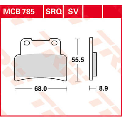 TRW Lucas Racing rubber MCB785SRQ