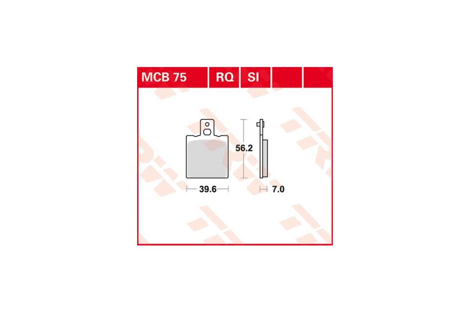 TRW Lucas Racing rubber MCB75RQ