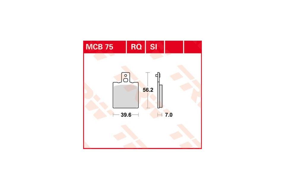 TRW 루카스 레이싱 고무 MCB75RQ