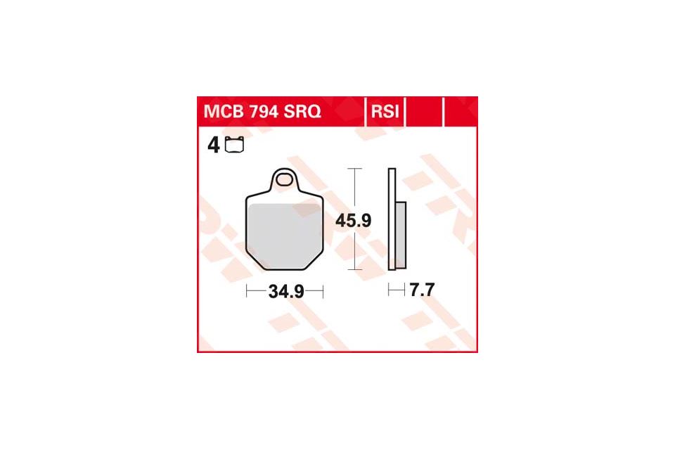 TRW Lucas Racing rubber MCB794SRQ