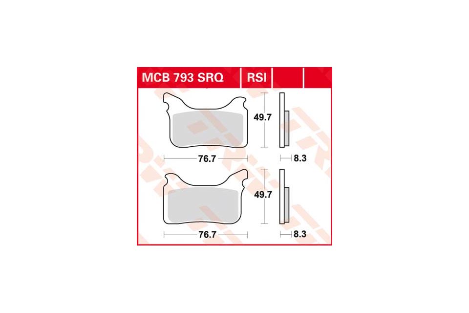 TRW Lucas Racing rubber MCB793SRQ