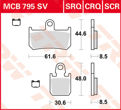 TRW Lucas Racing rubber MCB795CRQ