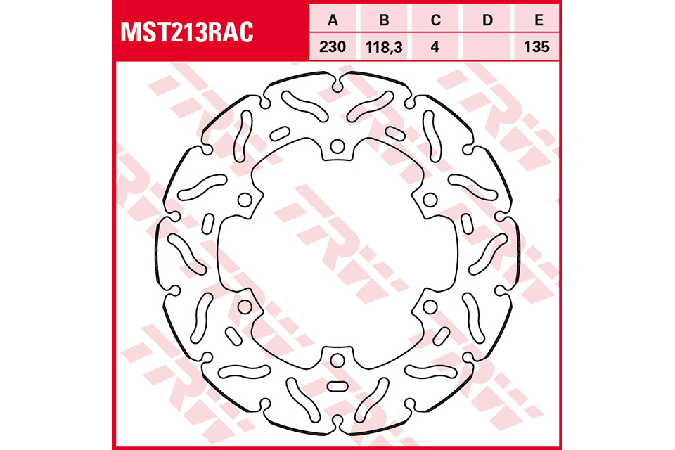 TRW Lucas MST213RAC Disque de frein rigide