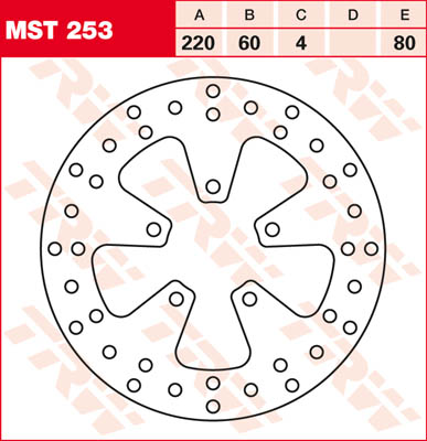 TRW Lucas MST253 Disque de frein rigide