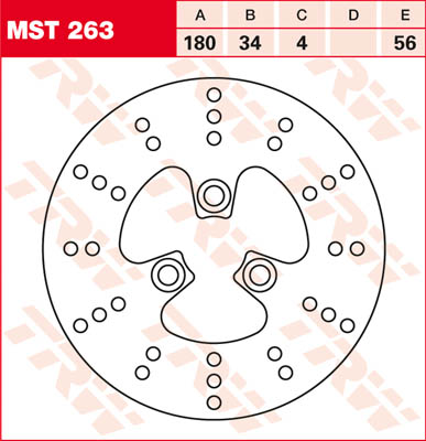Trw Lucas Unisex Mst263 Brake Disc Rigid