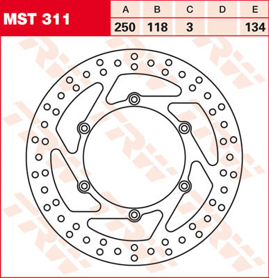 TRW Lucas Bremsscheibe MST281EC Im Cross-Design - Günstig Kaufen