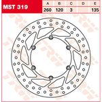 TRW Lucas Brake disc MST319, rigid