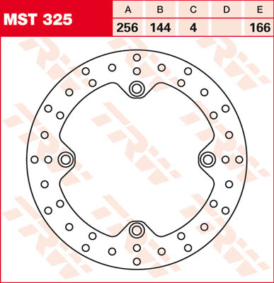 Trw Lucas Unisex Brake Disc Mst325, Rigid