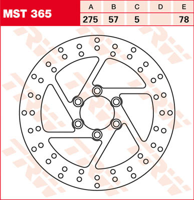 TRW Lucas Brake disc MST365, rigido