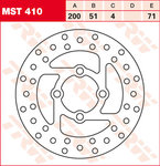 TRW Lucas Brake disc MST410, rigid
