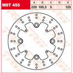 TRW Lucas Brake disc MST455, rigid