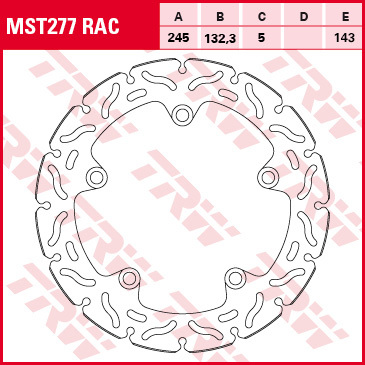 TRW Lucas MST277RAC Bremsscheibe starr