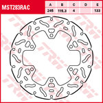TRW Lucas Brake disc MST283RAC,rigid