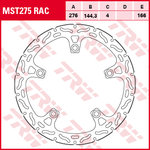 TRW Lucas Brake disc MST275RAC, rigid