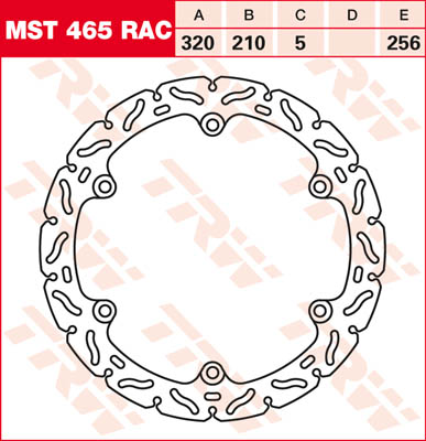 TRW Lucas MST465RAC brake disc rigid