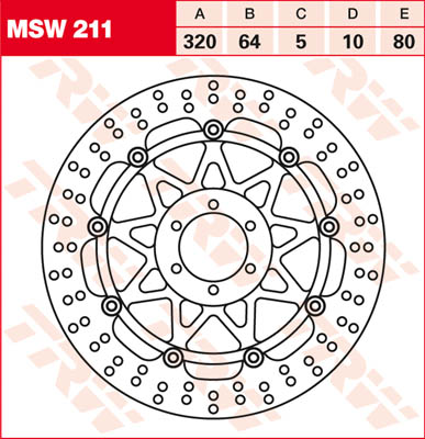 TRW Лукас Тормоздиск MSW211, плавающий