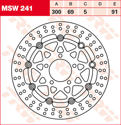 Trw Lucas Unisex Msw241 Brake Disc Floating