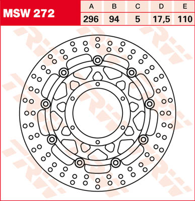TRW Лукас Тормоздиск MSW272, плавающий