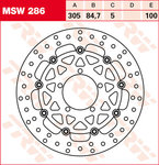 Disco freno TRW Lucas MSW286, galleggiante