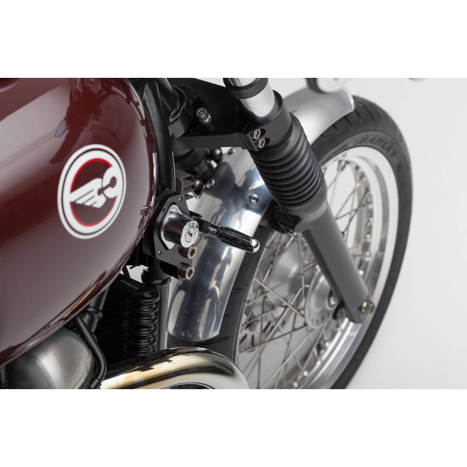 LSL Ignition lock holder Bonneville/Thruxton, black, right hand mounting, black