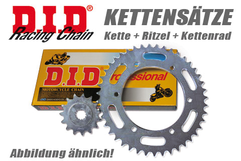 DID Kette und ESJOT Räder VX chain set VN 800 Classic (B1)97-, silver, silver