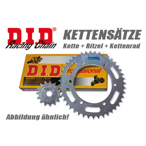 DID Kette und ESJOT Räder VX chain set VN 800 Classic (B1)97-, silver, silver