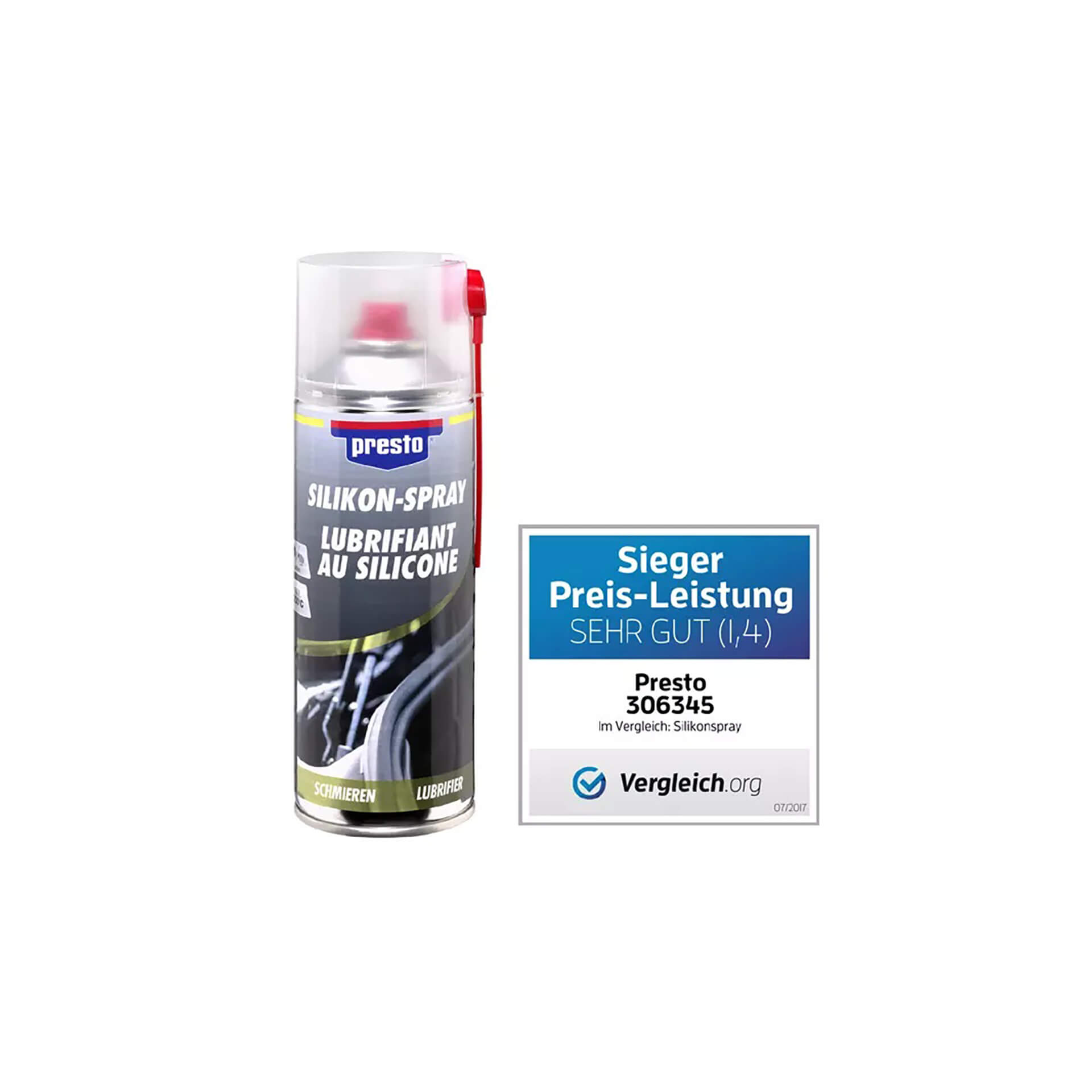 PRESTO Silicone spray, 400 ml, Size 0-5l, Size 0-5l