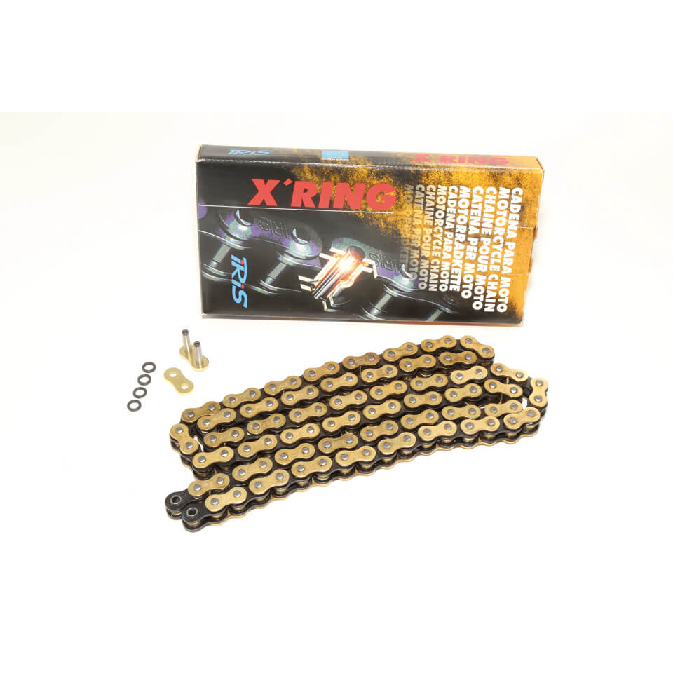 IRIS Chain 520XR G&B 118 links, black-gold, black-gold