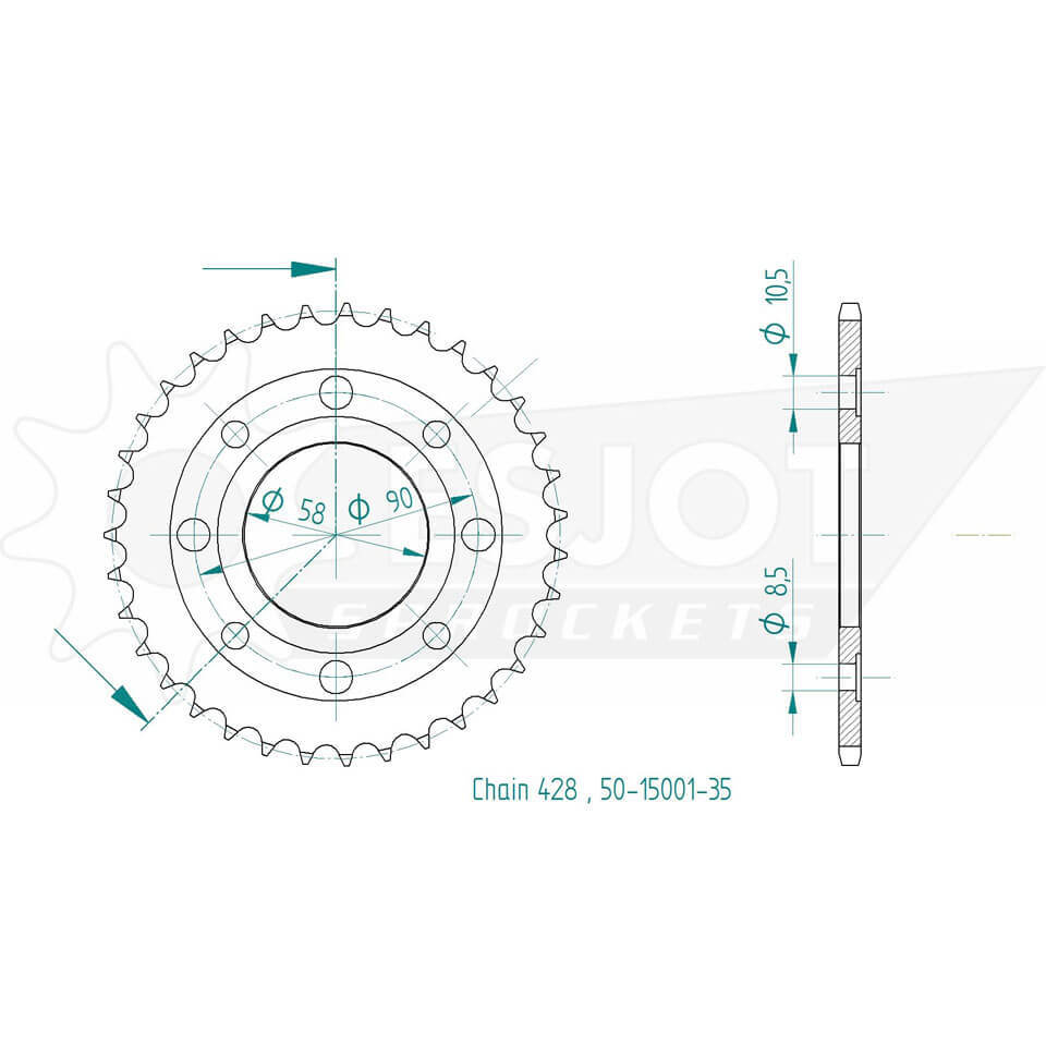 ESJOT Sprocket, 35 tanden