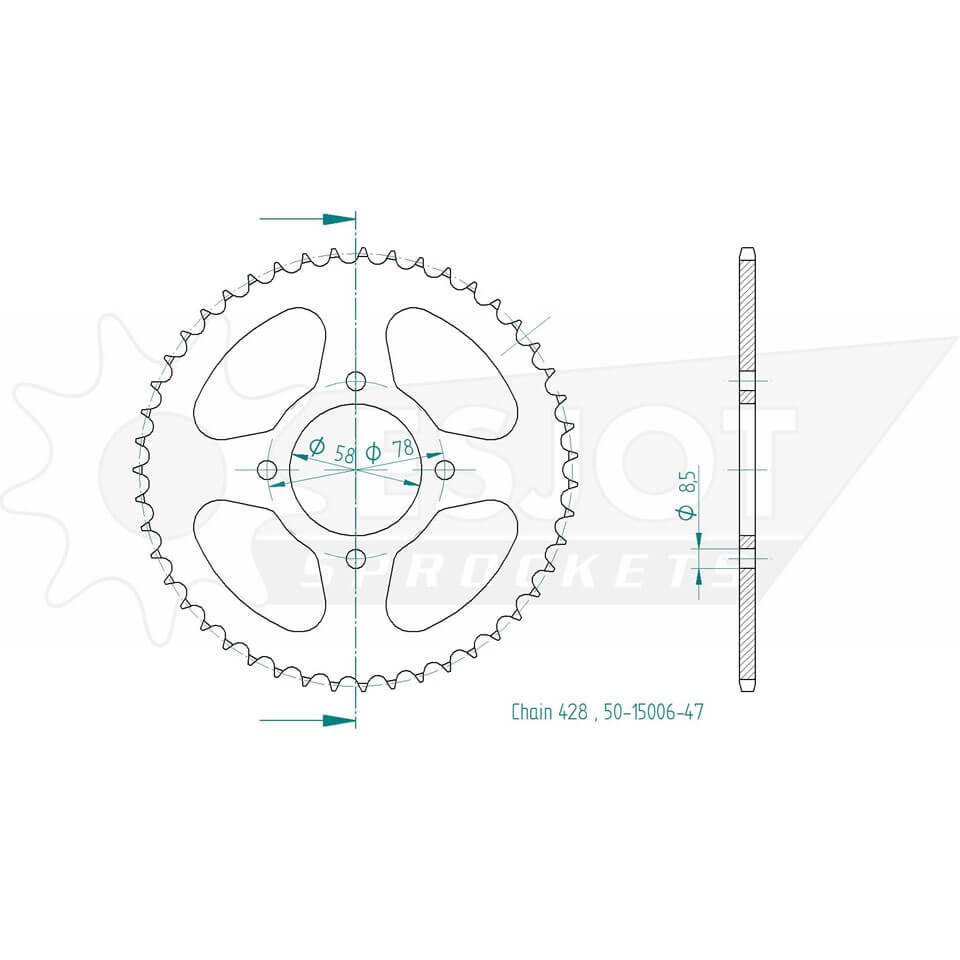 ESJOT Sprocket, 47 зубов