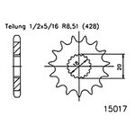 ESJOT Kettenritzel, 16 Zähne