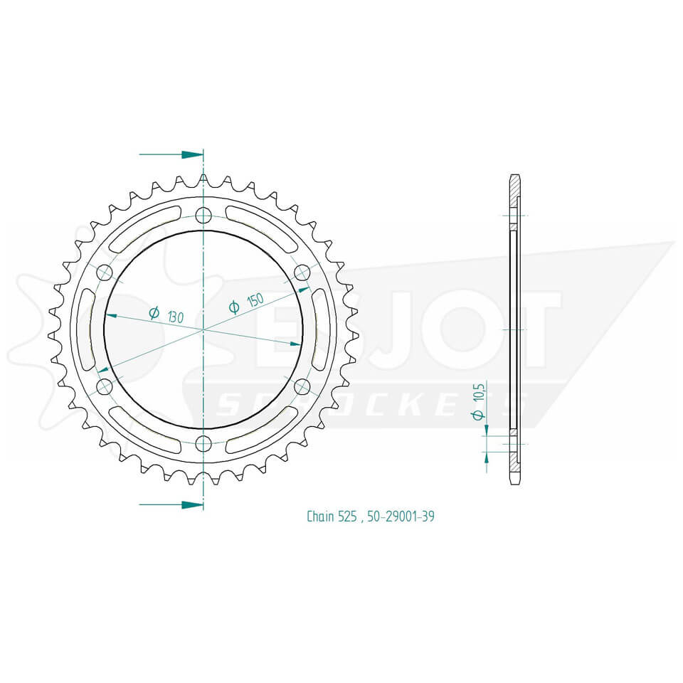 ESJOT Sprocket, 39 teeth