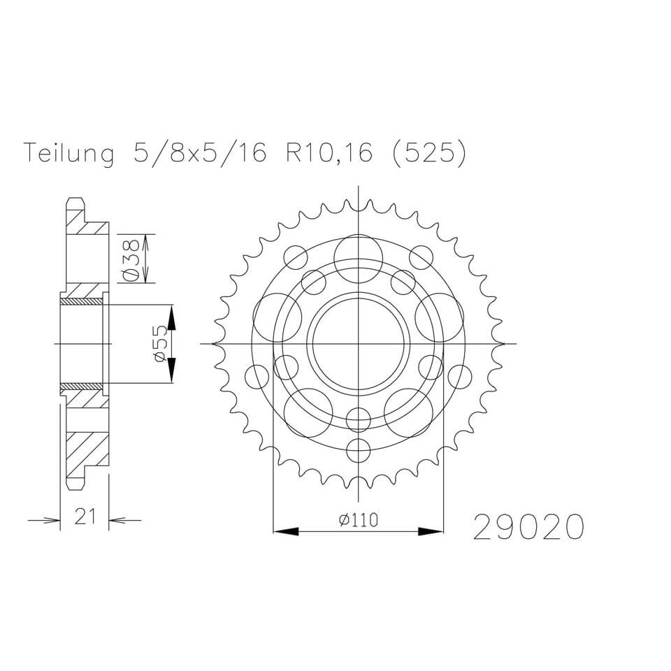 ESJOT Sprocket, 42 teeth